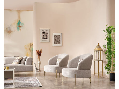 Urla Chair in Cream from Furnia - Luna Furniture