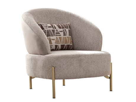 Urla 4-pieces (Sofa & Module Sofa & 2 Chair) Livingroom Set in Cream from Furnia - Luna Furniture