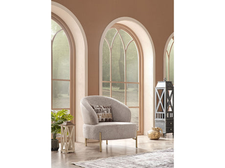 Urla Chair in Cream from Furnia - Luna Furniture