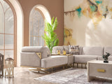 Urla Cream Modular Sectional from Furnia - Luna Furniture