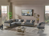 Urla Gray Modular Sectional from Furnia - Luna Furniture