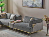 Urla Gray Modular Sectional from Furnia - Luna Furniture