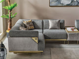 Urla Gray Modular Sectional from Furnia - Luna Furniture