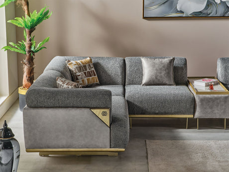 Urla Gray Modular Sectional from Furnia - Luna Furniture