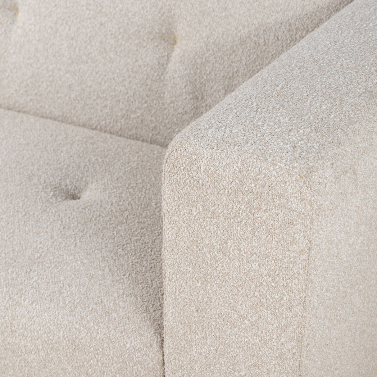 Maison Oscar 94" Tufted Sofa in Cream Boucle from Home Trends & Design - Luna Furniture