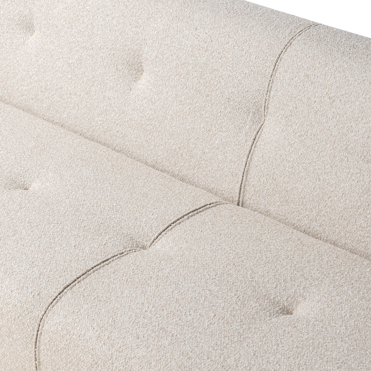 Maison Oscar 94" Tufted Sofa in Cream Boucle from Home Trends & Design - Luna Furniture