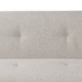 Maison Oscar 94" Tufted Sofa in Cream Boucle from Home Trends & Design - Luna Furniture