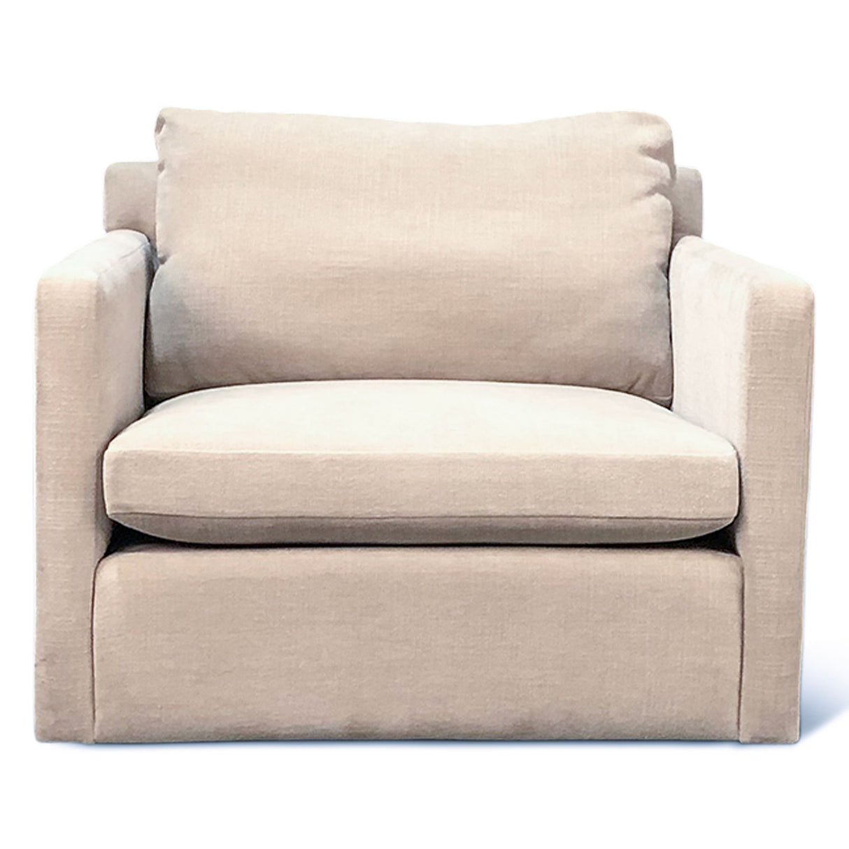 Maison Gianna Accent Chair in Oat Chenille Fabric from Home Trends & Design - Luna Furniture