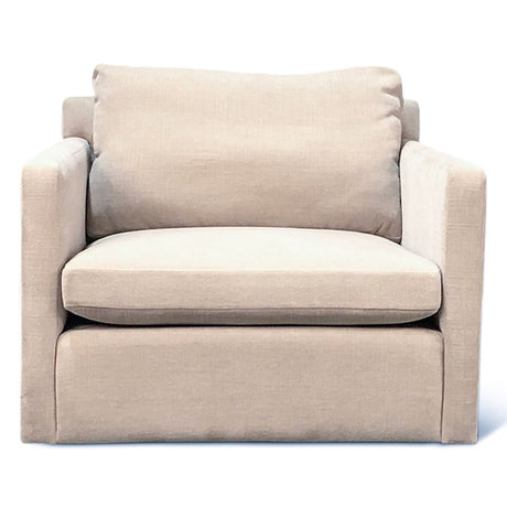 Maison Gianna Accent Chair in Oat Chenille Fabric from Home Trends & Design - Luna Furniture