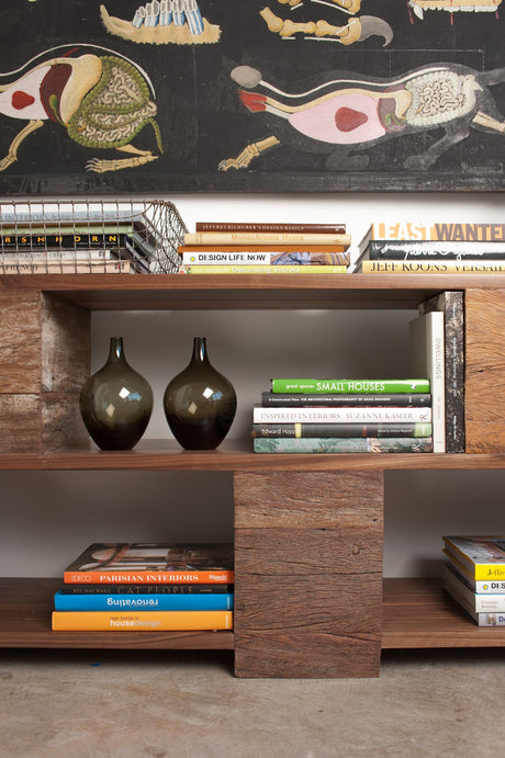Ginger Console Table in Natural Walnut from Four Hands - Luna Furniture