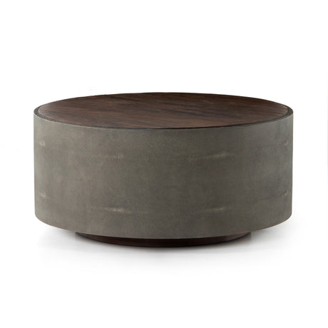 Crosby Round Coffee Table in Natural Peroba from Four Hands - Luna Furniture