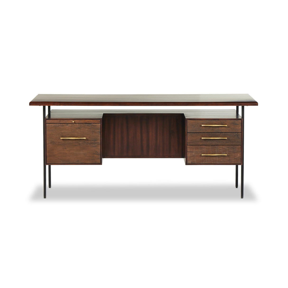 Lauren Desk in Natural Peroba from Four Hands - Luna Furniture