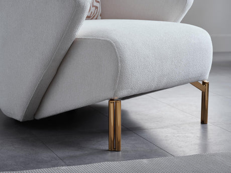Veronica Merit Cream Loveseat from Bellona - Luna Furniture