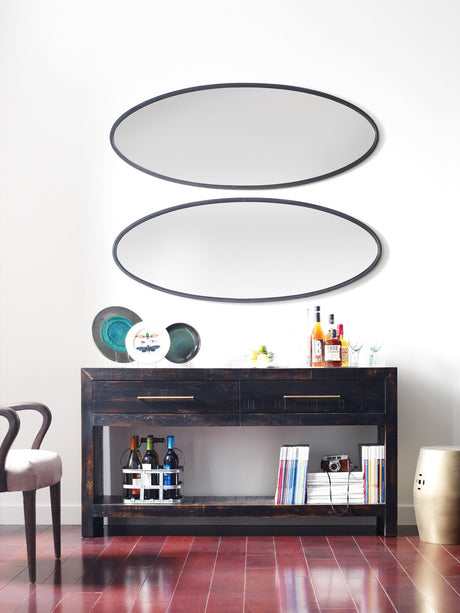 Suki Console Table in Burnished Black from Four Hands - Luna Furniture