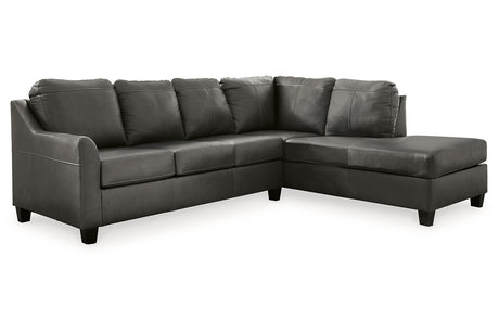 Valderno Fog 2-Piece RAF Chaise Sectional from Ashley - Luna Furniture