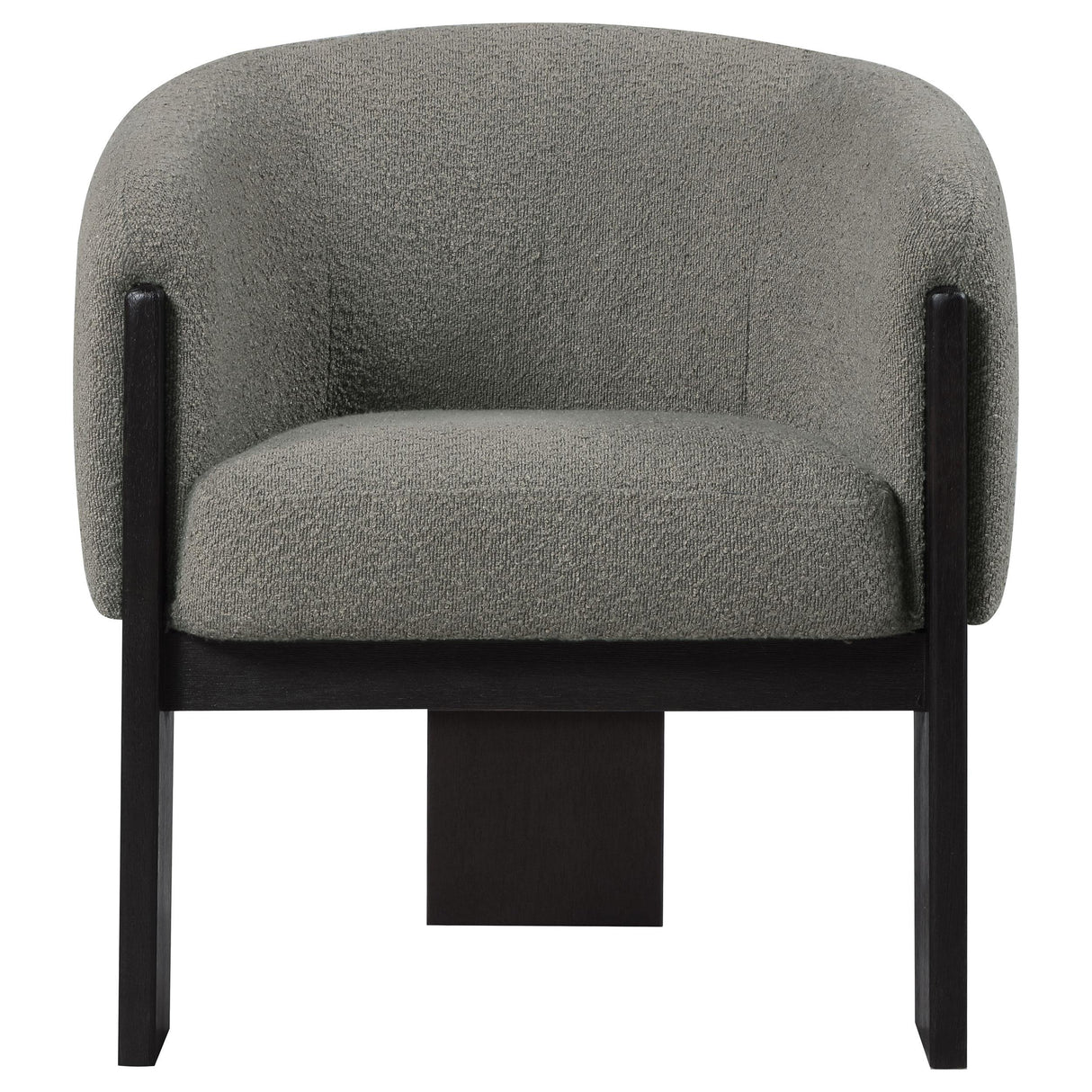 Valdez Brown Boucle Upholstered Barrel Back Accent Chair from Coaster - Luna Furniture