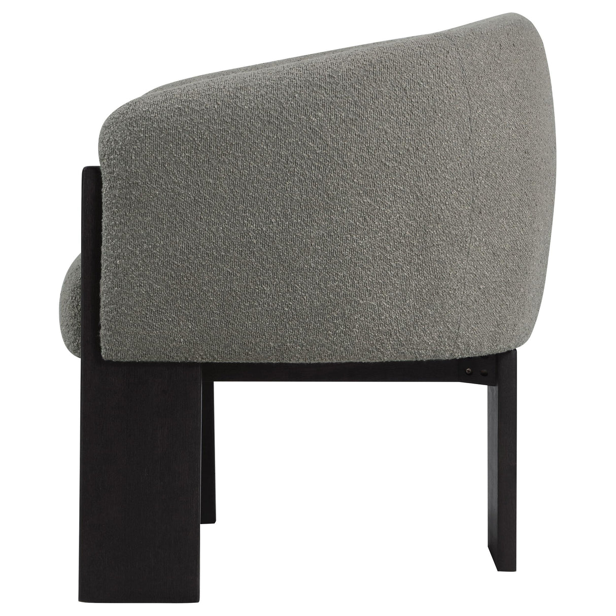 Valdez Brown Boucle Upholstered Barrel Back Accent Chair from Coaster - Luna Furniture