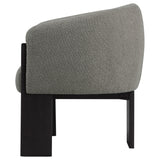 Valdez Brown Boucle Upholstered Barrel Back Accent Chair from Coaster - Luna Furniture