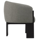 Valdez Brown Boucle Upholstered Barrel Back Accent Chair from Coaster - Luna Furniture