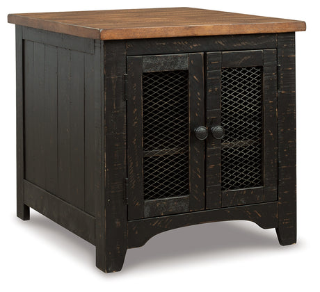 Valebeck 2 End Tables in Black/Brown from Ashley - Luna Furniture