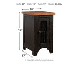 Valebeck 2 End Tables in Black/Brown from Ashley - Luna Furniture