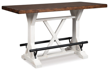 Valebeck Counter Height Dining Table and 4 Barstools from Ashley - Luna Furniture