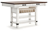 Valebeck Counter Height Dining Table and 4 Barstools from Ashley - Luna Furniture