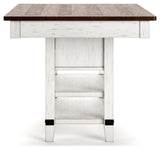 Valebeck Counter Height Dining Table and 4 Barstools from Ashley - Luna Furniture