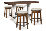 Valebeck Multi Counter Height Table and 4 Stools from Ashley - Luna Furniture