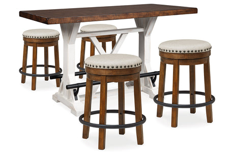 Valebeck Multi Counter Height Table and 4 Stools from Ashley - Luna Furniture