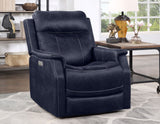 Valencia Ocean Blue 3-Piece Dual Power Reclining Living Room Set from Steve Silver - Luna Furniture