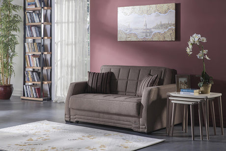 Valerie Redeyef Brown Sleeper Loveseat from Bellona - Luna Furniture
