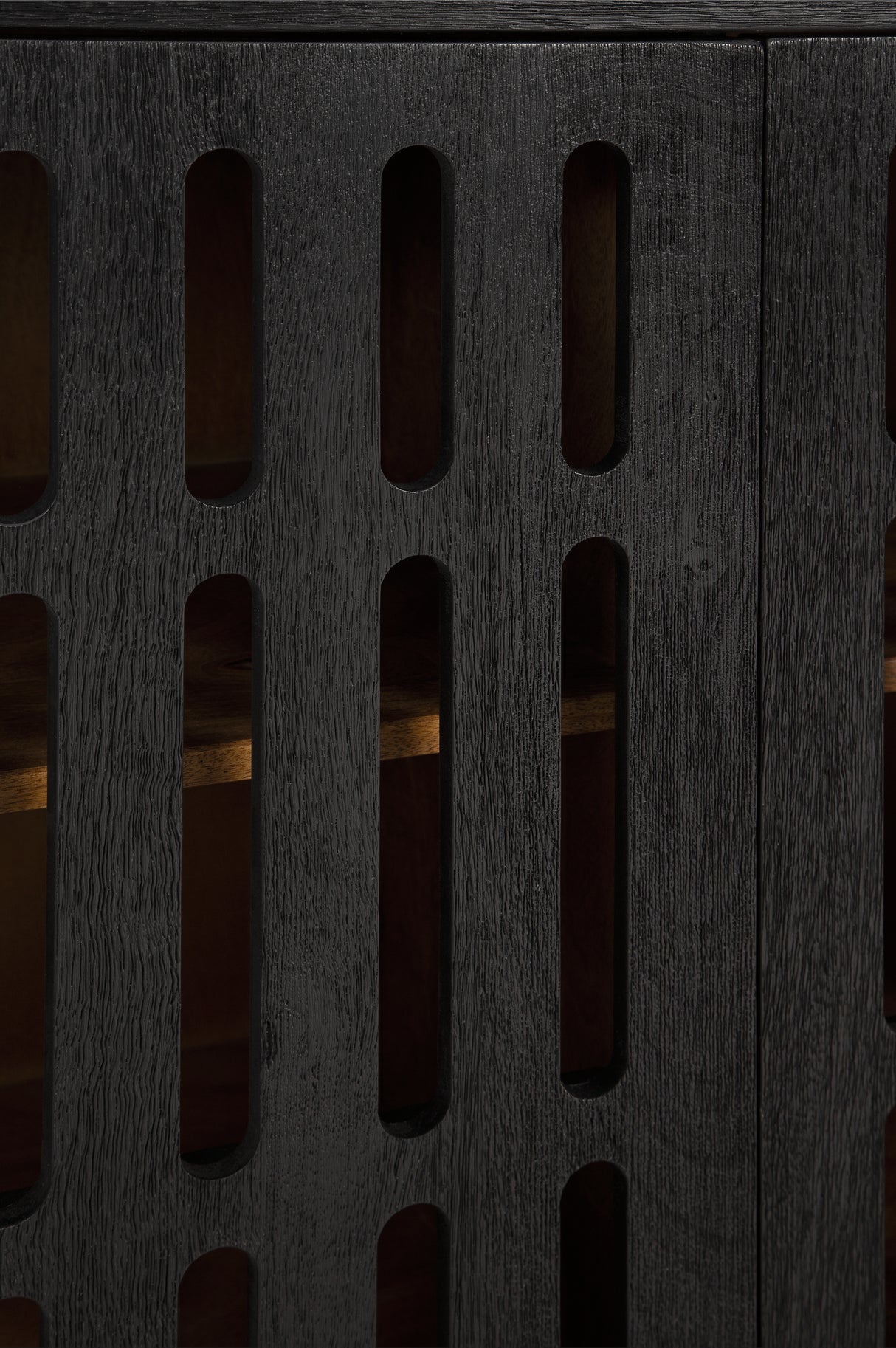 Vallisburg Black/Natural Accent Cabinet from Ashley - Luna Furniture