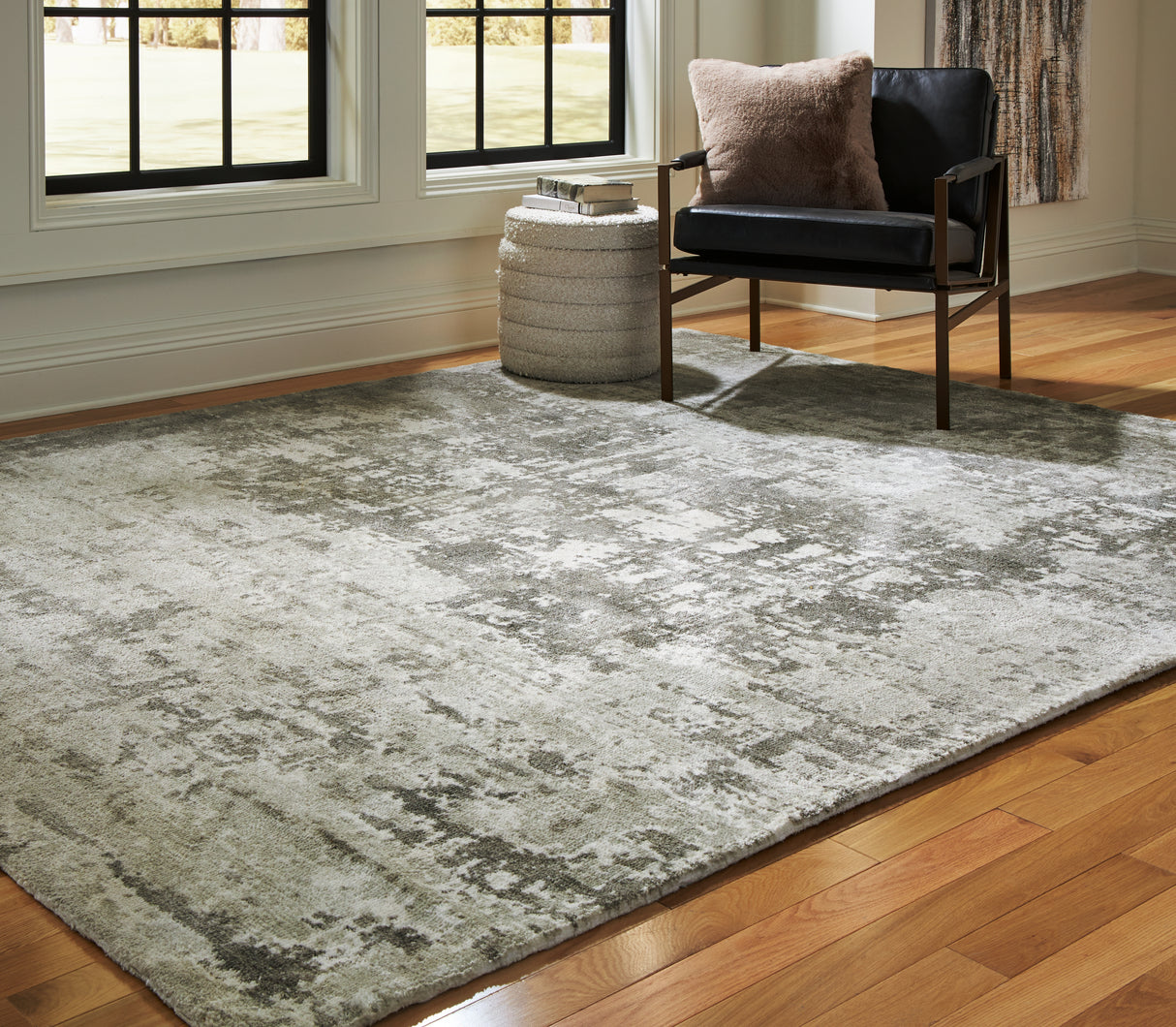 Valmontic Gray Large Rug from Ashley - Luna Furniture
