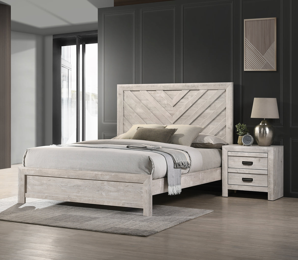 Valor Beige Bedroom Set from Crown Mark - Luna Furniture