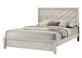 Valor Beige King Panel Bed from Crown Mark - Luna Furniture