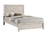 Valor Beige Queen Panel Bed from Crown Mark - Luna Furniture