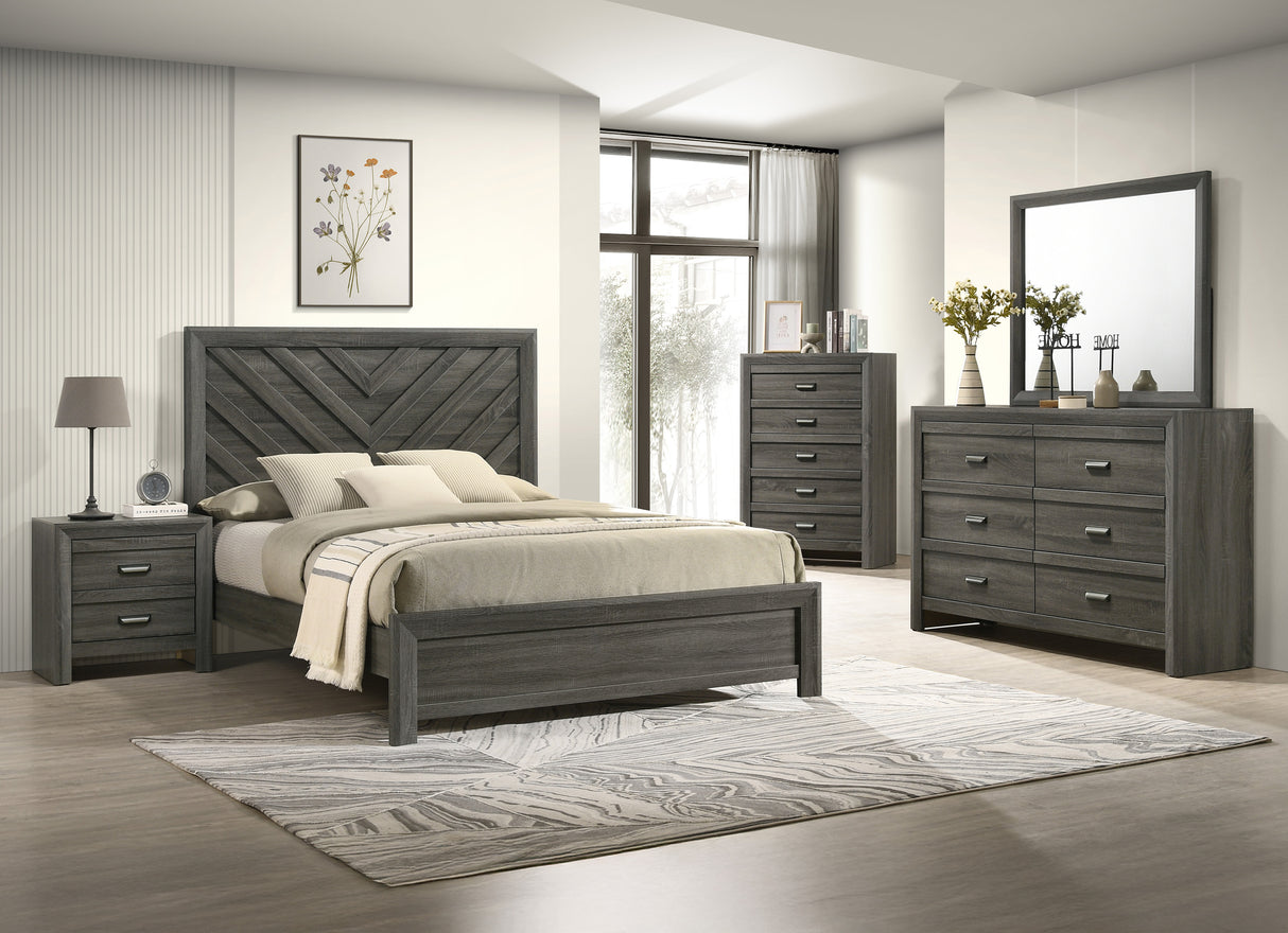 Valor Gray Bedroom Set from Crown Mark - Luna Furniture