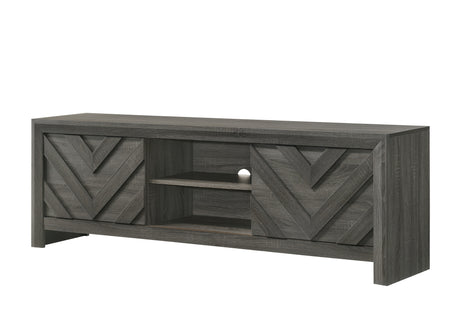 Valor Gray TV Stand from Crown Mark - Luna Furniture