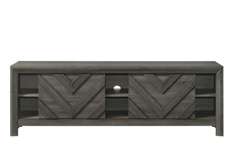 Valor Gray TV Stand from Crown Mark - Luna Furniture