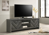 Valor Gray TV Stand from Crown Mark - Luna Furniture