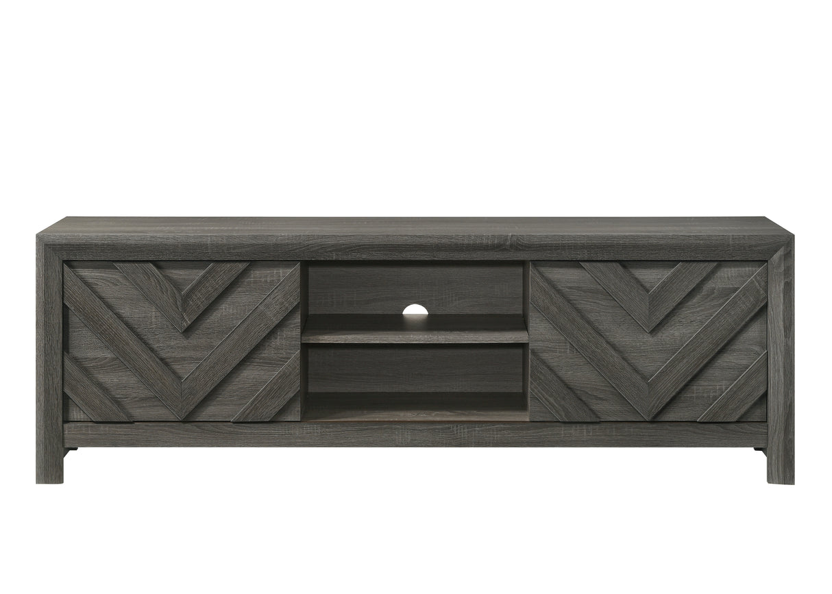 Valor Gray TV Stand from Crown Mark - Luna Furniture