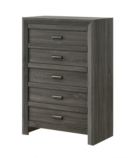 Valor Gray Bedroom Set from Crown Mark - Luna Furniture