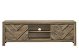 Valor Light Brown Tv Stand from Crown Mark - Luna Furniture