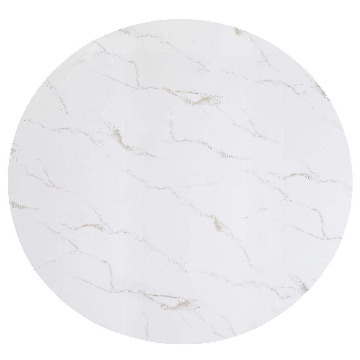 Vance Dove Faux Marble Round Dining Set from Crown Mark - Luna Furniture