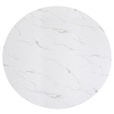 Vance Dove Faux Marble Round Dining Set from Crown Mark - Luna Furniture