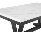 Vance Dove Faux Marble Dining Set from Crown Mark - Luna Furniture