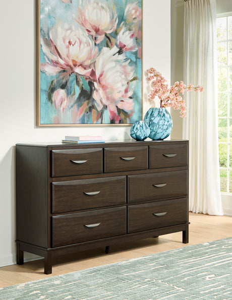 Vanmore Dark Brown Dresser from Ashley - Luna Furniture