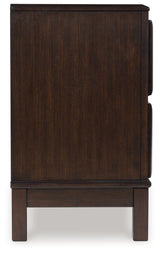 Vanmore Dark Brown Nightstand from Ashley - Luna Furniture