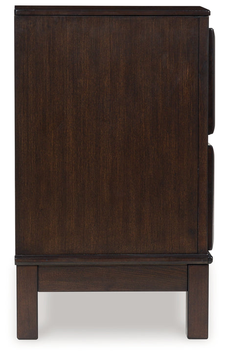 Vanmore Dark Brown Nightstand from Ashley - Luna Furniture